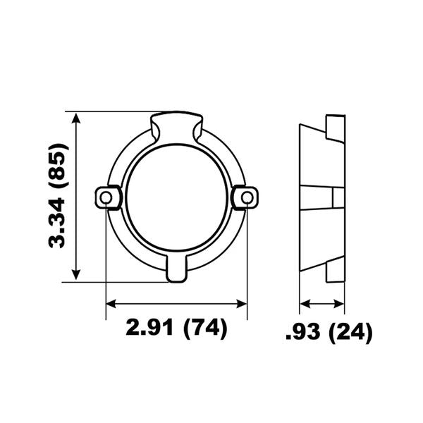 Performance Metals, Aluminium Anode Bearing Carrier Mercruiser Alpha 1