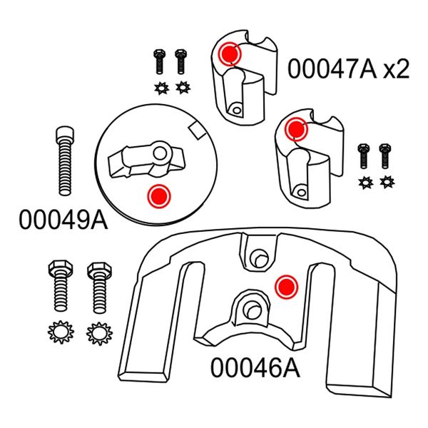 Performance Metals, Aluminium Anode Drive Kit Bravo 2 & 3 (Up to 2003)