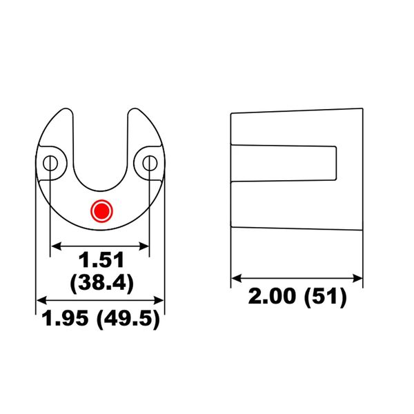 Performance Metals, Aluminium Anode Drive Trim Cylinder Mercruiser Bravo