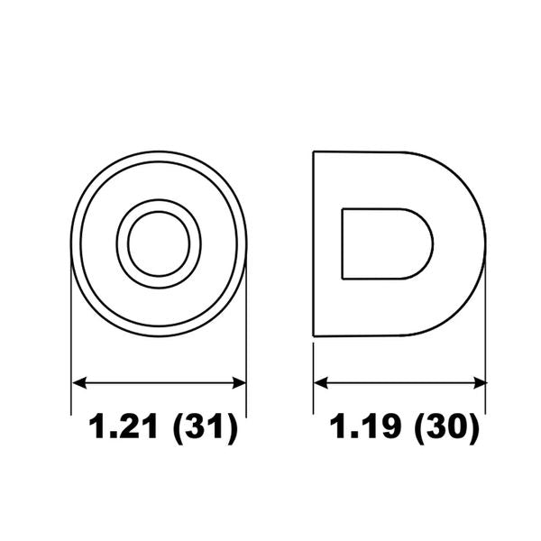 Performance Metals, Aluminium Anode Engine Nut Mercruiser