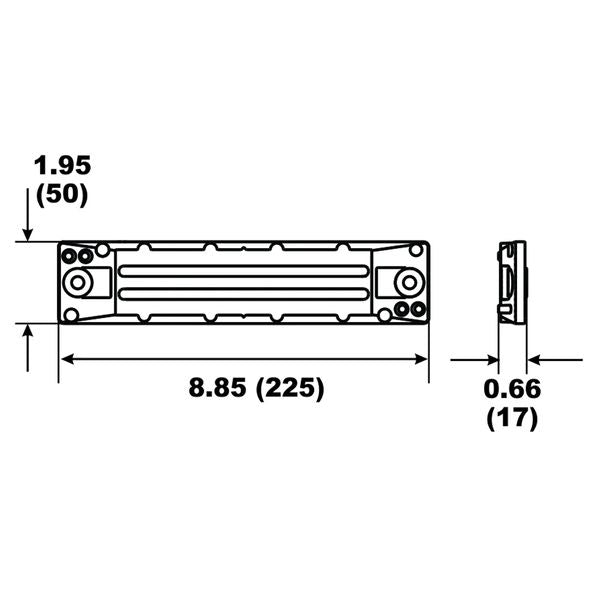 Performance Metals, Aluminium Anode Honda Outboard Stern Bracket 75-115HP