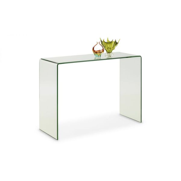 Julian Bowen, Amalfi Bent Glass Console Table