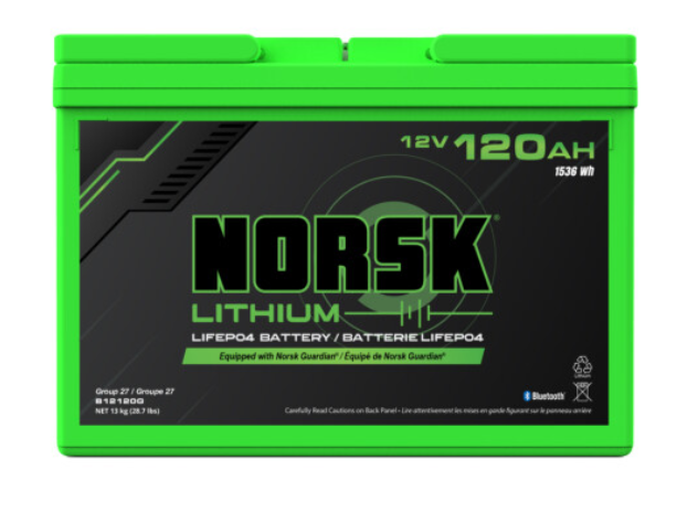 Norsk, 12V 120AH LiFePO4 Lithium Deep Cycle Battery – Norsk Lithium