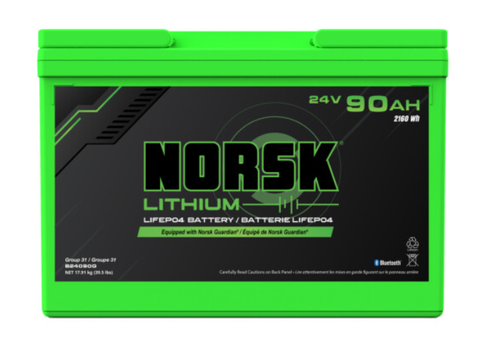 Norsk, 24V 90AH LiFePO4 Lithium Trolling Motor Battery – Norsk Lithium