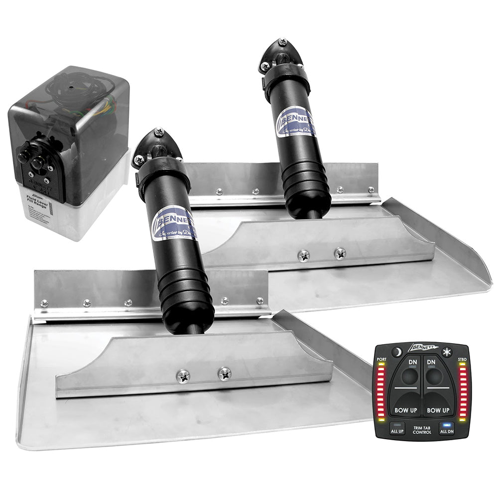 Bennett Marine, Bennett 12x12 Hydraulic Trim Tab System w/One Box Indication [1212OBI]